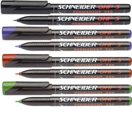 Mar�ieris permanents, 0.4mm, melns, konisks, Maxx 220 S, SCHNEIDER